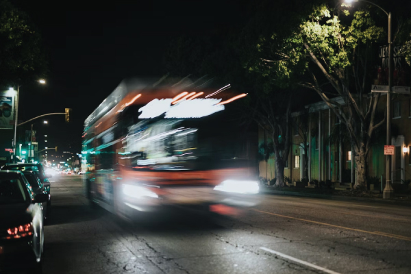 City Bus at Night