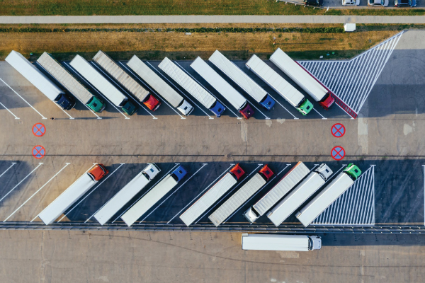 Truck Stop Ariel View