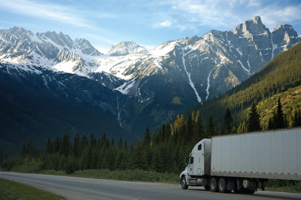 Truck In Mountains