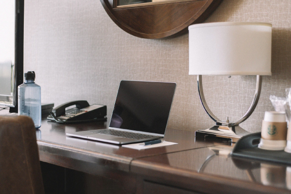 Office in Hotel Room