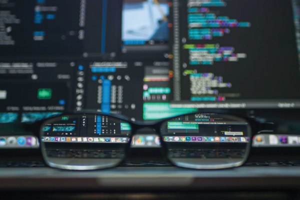 Computer With Glasses