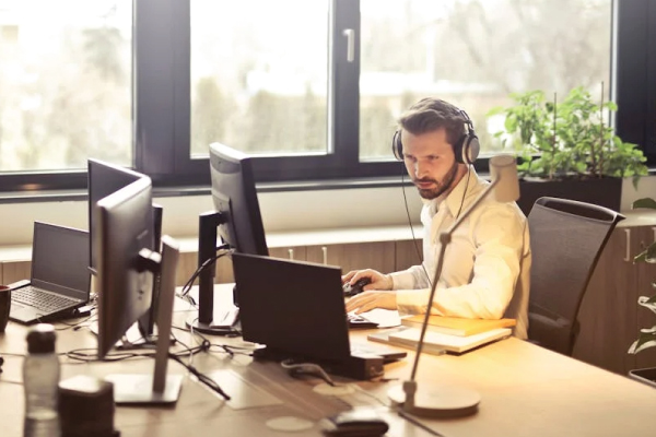 Man working in office